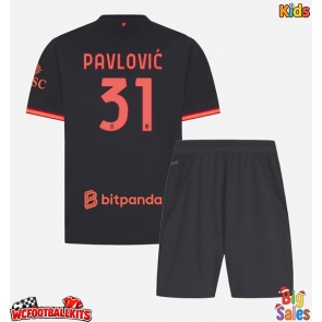 AC Milan Strahinja Pavlovic #31 Replica Third Stadium Kit for Kids 2026-27 Short Sleeve (+ pants)